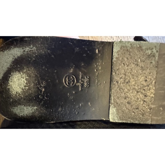 100% Authentic Limited Edition Chanel Sandals CC Logo  Navy Light Blue Size 36.5 - Picture 5 of 7